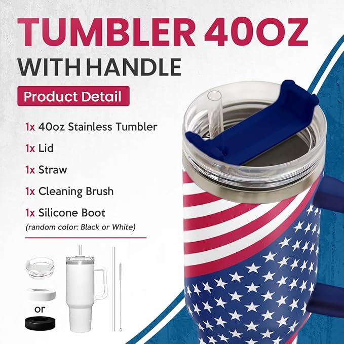 LIMITED EDITION - NEW CUSTOMIZED | PATRIOTIC USA FLAG TUMBLER CUP